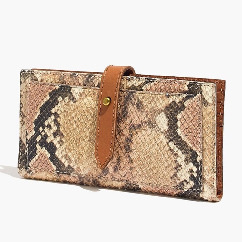 Madewell NWOT - The Post Wallet Snake Leather New without tags